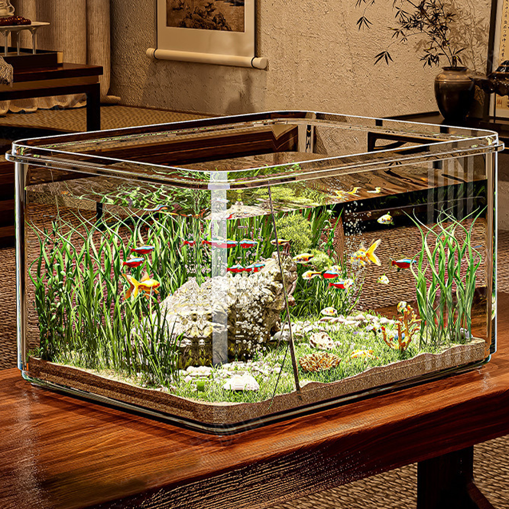 Xiaomi Aquarium Fish Tank - 1 PC Transparent Aquarium Creative Desktop