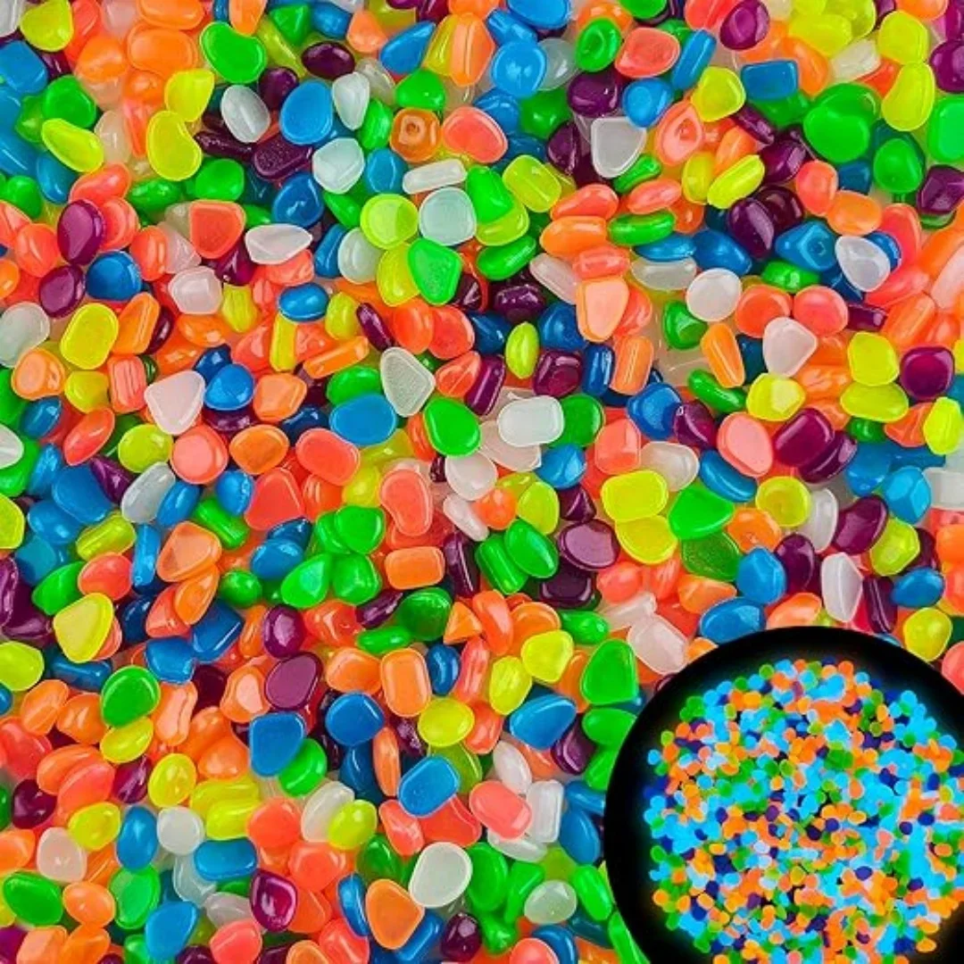 Aquarium Fish Gallery - 500Pcs Glow in The Dark Garden