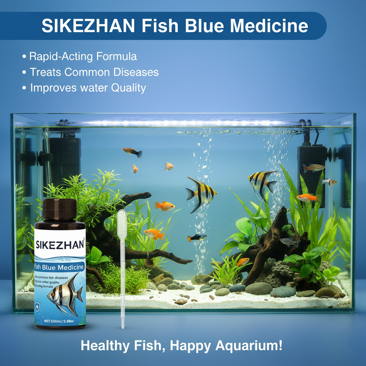 Large 500ml Methylene Blue Fis - Aquarium Xxl avis et prix