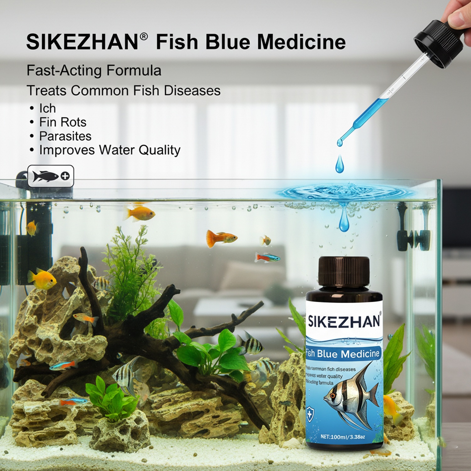 Large 500ml Methylene Blue Fis - Aquarium Xxl avis et prix