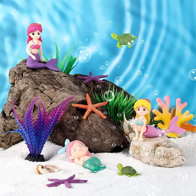 Mermaid Sculpture Mini Figurin - Aquarium Fish Real avis et prix