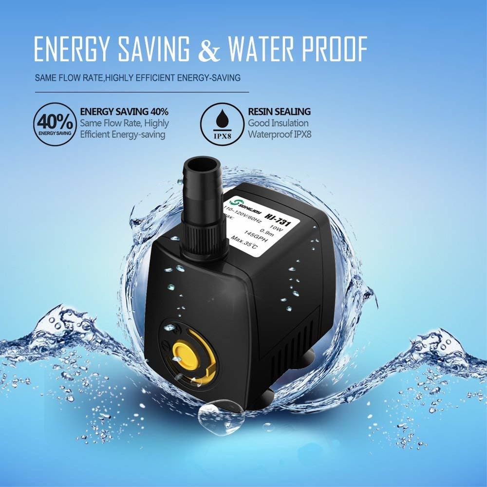 220V 300-800L/h Submersible Wa - Aquarium Fish Rate avis et prix