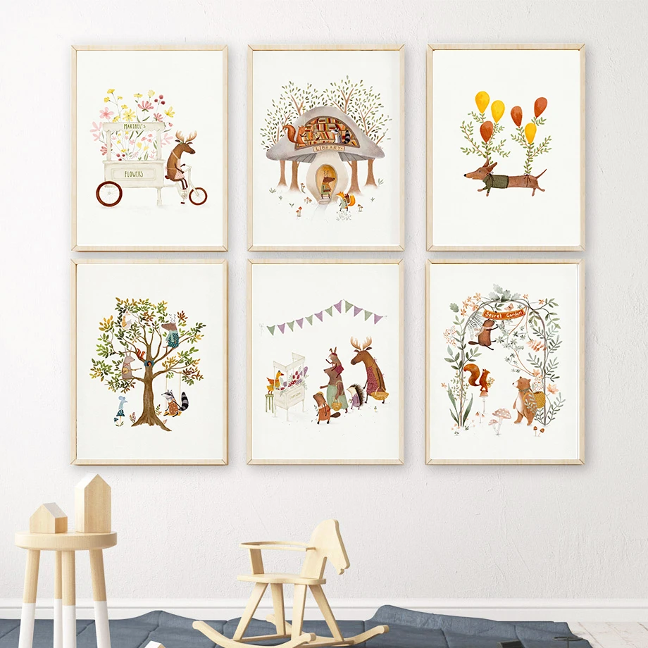 Cute Woodland Animals Illustra - Live Plant Fertilizer avis et prix