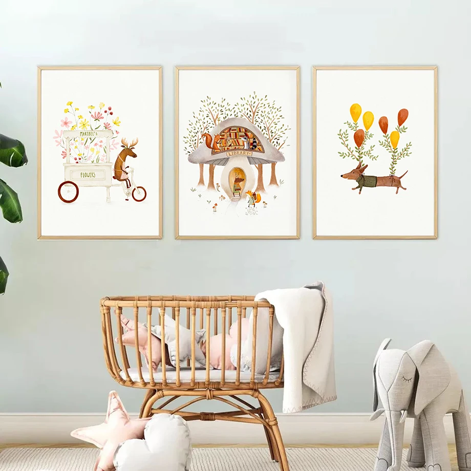 Cute Woodland Animals Illustra - Live Plant Fertilizer avis et prix