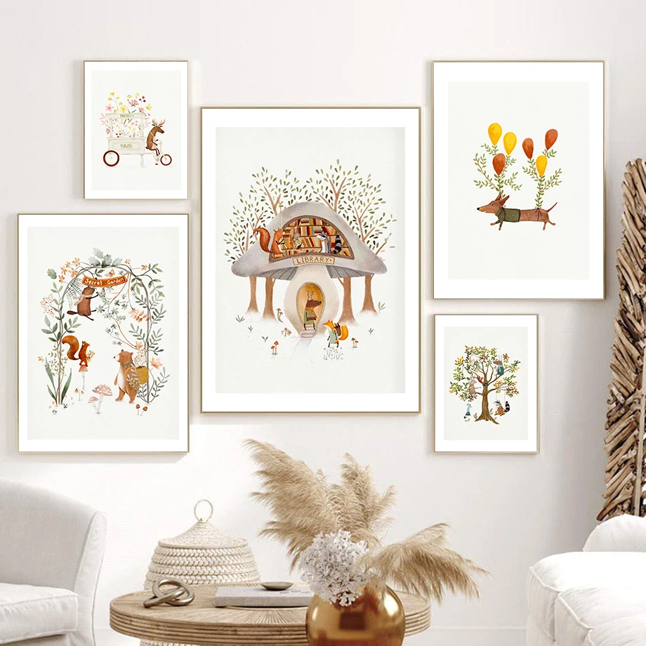 Cute Woodland Animals Illustra - Live Plant Fertilizer avis et prix