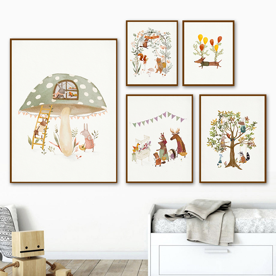 Cute Woodland Animals Illustra - Live Plant Fertilizer avis et prix