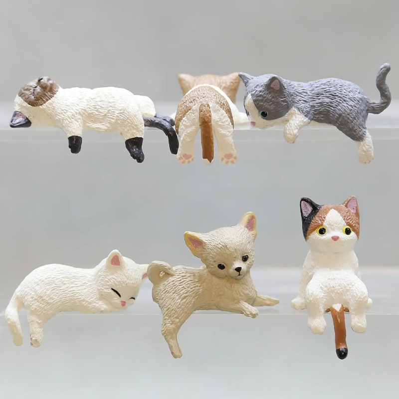 1Pc Cute Cartoon Cat PVC Home  - Aquarium Fish Real avis et prix