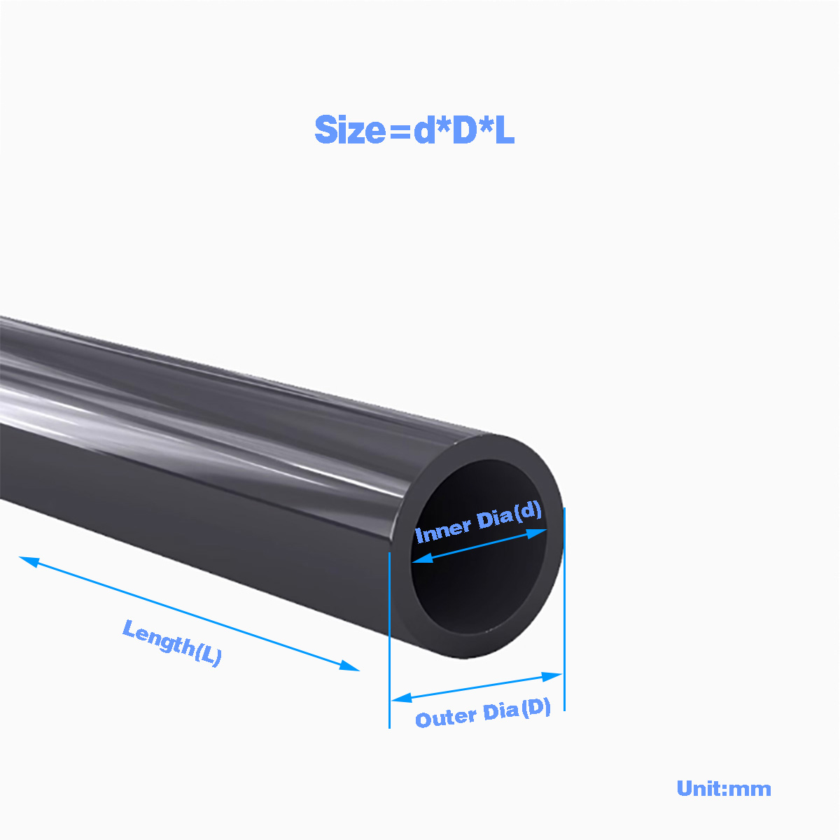 Black PVC Plastic Pipe Hollow  - Aquarium Fish Real avis et prix