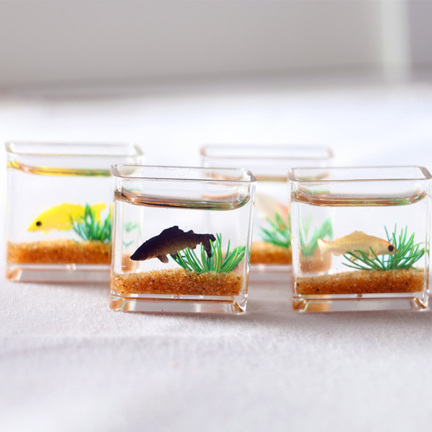 Dollhouse Miniature Glass Fish - Aquarium Fish Real avis et prix