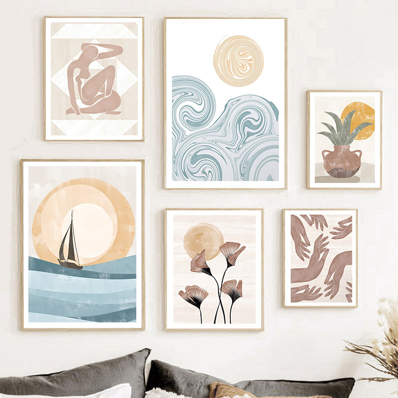 Boho Ocean Sun Sailboat Abstra - Live Plant Fertilizer avis et prix