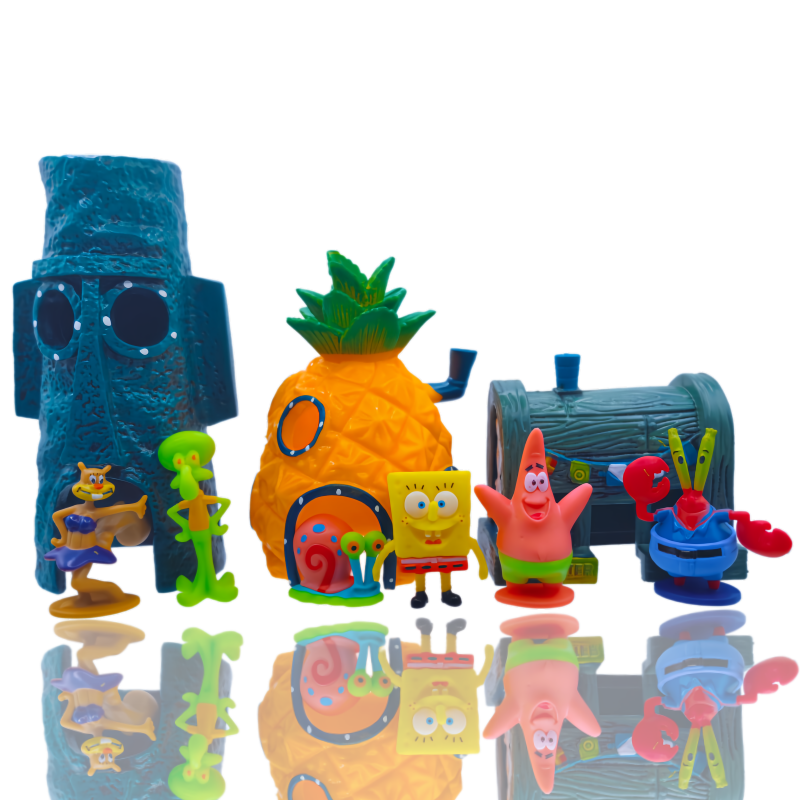 6pcs SpongeBob Fish Tank Decor - Aquarium Fish Gallery avis et prix