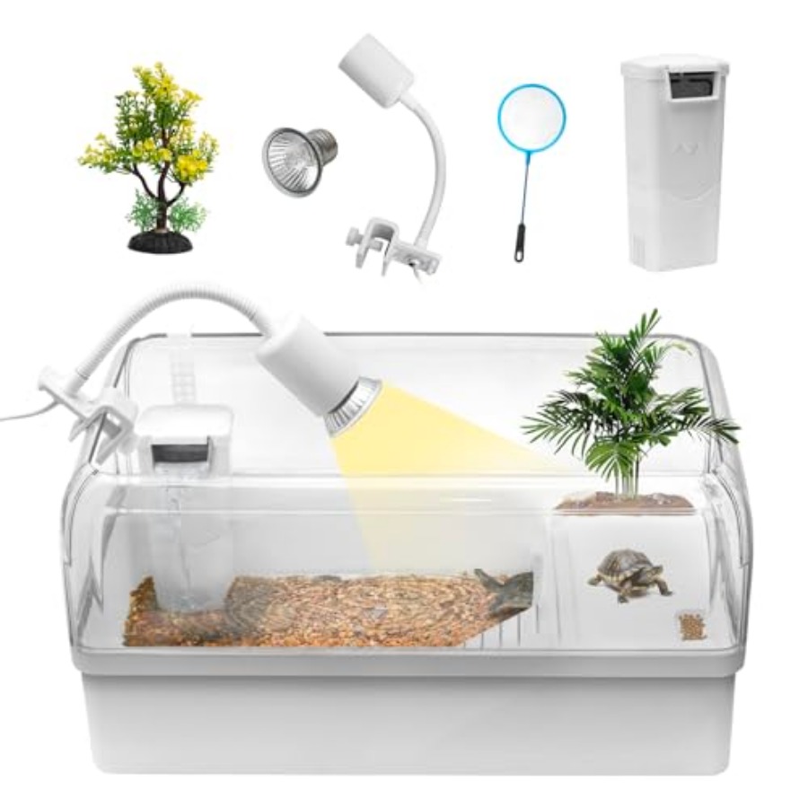 Turtle Tank Acrylic Habitat Ki - Aquarium Fish Zone avis et prix