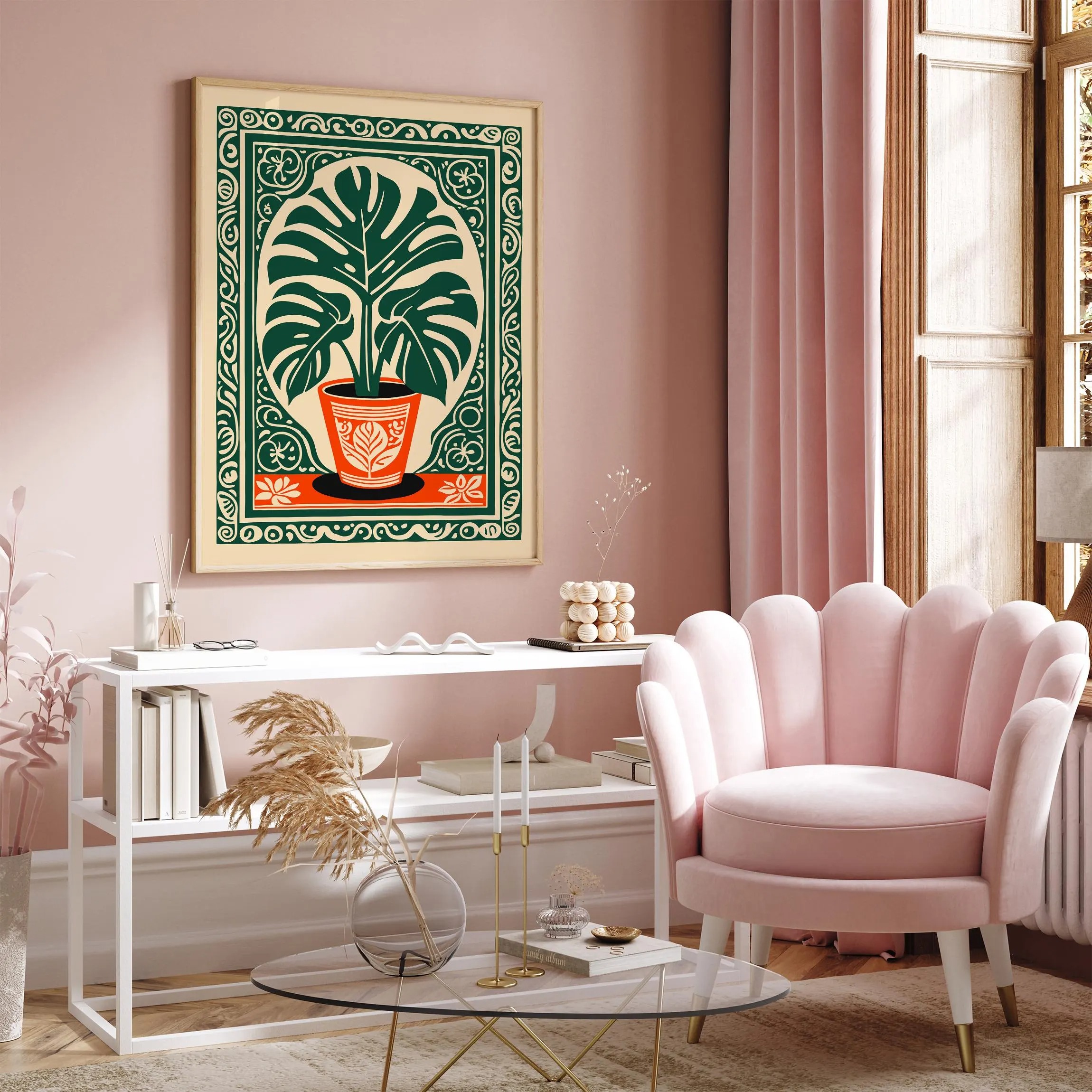 Bohemian Monstera Plant Canvas - Live Plant Fertilizer avis et prix