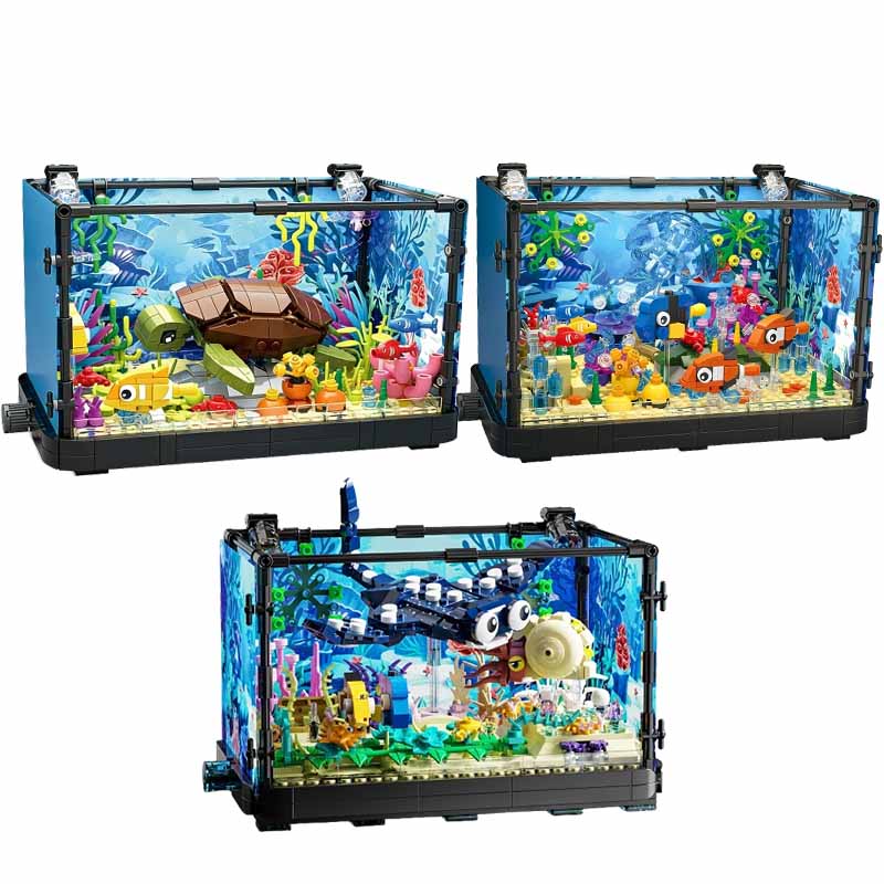 Fish Tank Building Block Set w - Aquarium Fish Real avis et prix