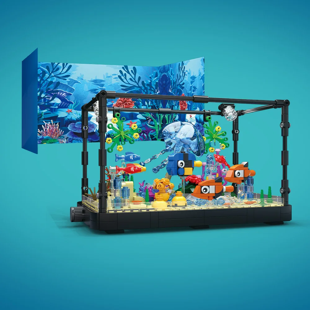 Fish Tank Building Block Set w - Aquarium Fish Real avis et prix