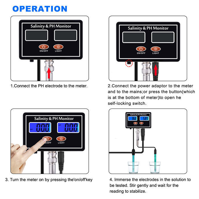 Online PH & Salinity Monitor 2 - Aquarium Fish In Online avis et prix