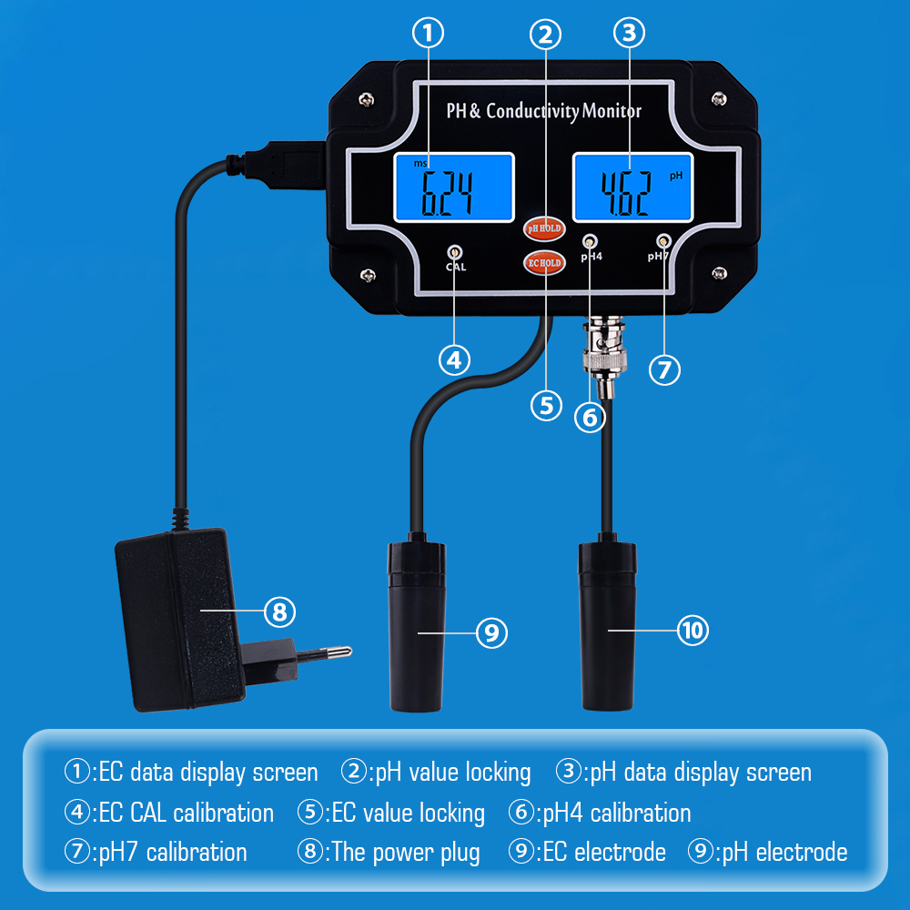 yieryi Digital Online PH/EC Co - Aquarium Fish In Online avis et prix