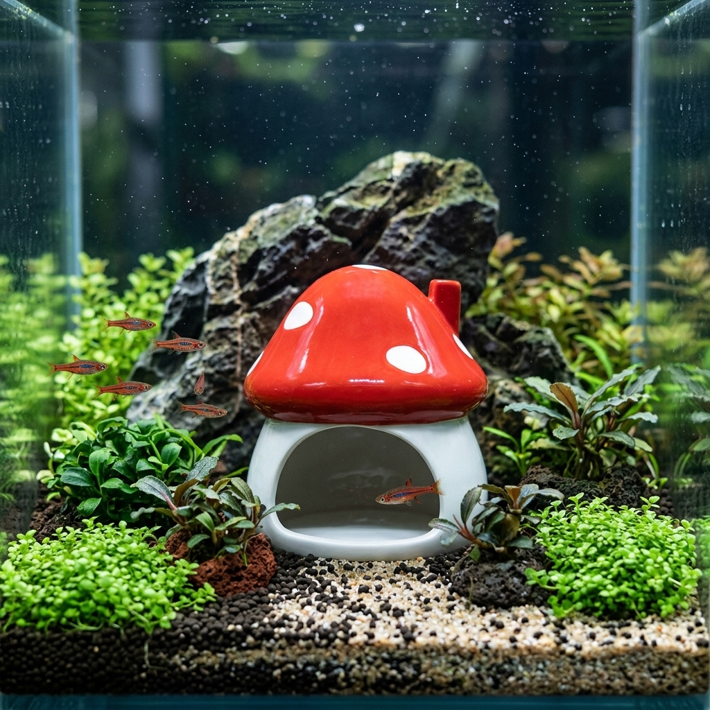 Mini Ceramic Fish Tank Hideout - Aquarium Fish Parrot avis et prix