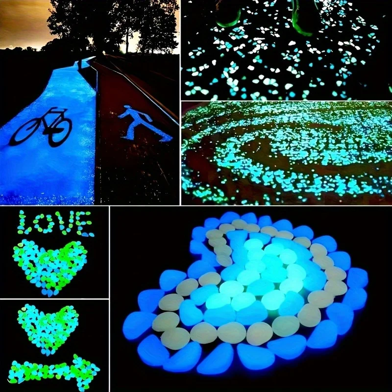 500Pcs Glow in The Dark Garden - Aquarium Fish Gallery avis et prix